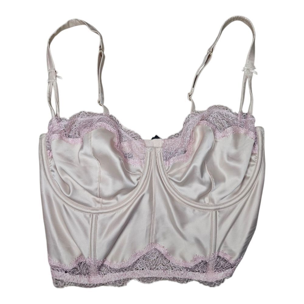 VICTORIA'S SECRET Dream Angels Unlined Long Line Balconette‎ Bra - Size 34DD